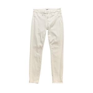 Paige Jeans Women 28 Ultra White Denim Verdugo Ankle Mid Rise Skinny Stretch